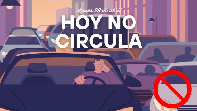 Hoy No Circula CDMX y Edomex, lunes 28 de abril: Autos y color de engomado que descansan