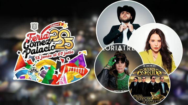 Feria Gómez Palacio 2025: Este es el cartel de artistas que se presentarán en el Palenque Vicente Fernández