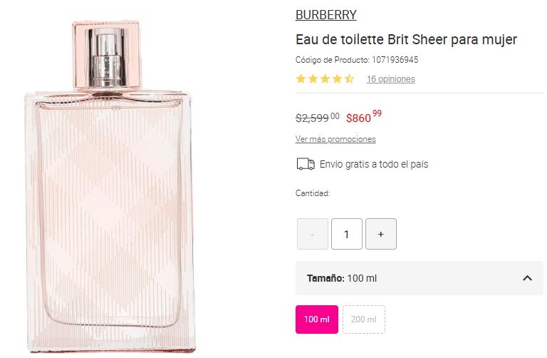 Brit Sheer de Burberry