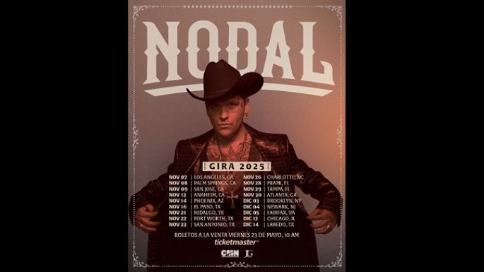 Christian Nodal cerrará el año con una extraordinaria gira por E.U