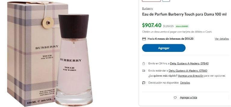 Touch for women de Burberry