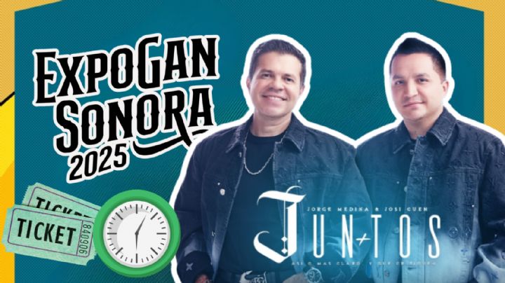 ExpoGan Sonora 2025: ¿A qué hora empieza el concierto de Jorge Medina y Josi Cuen HOY 8 de mayo en el Palenque?