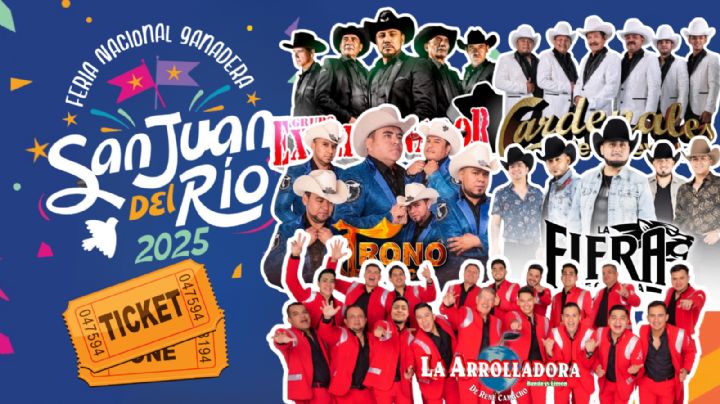 Feria San Juan del Río Querétaro 2025: Cartelera de artistas que se presentarán este fin de semana, del 19 al 22 de junio