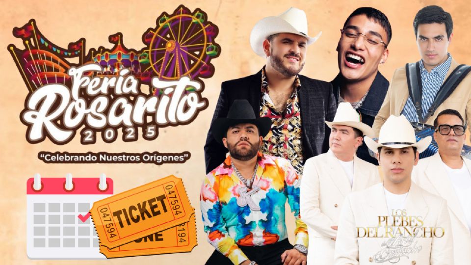 Estos son los artistas que se presentarán en la Feria Rosarito 2025.