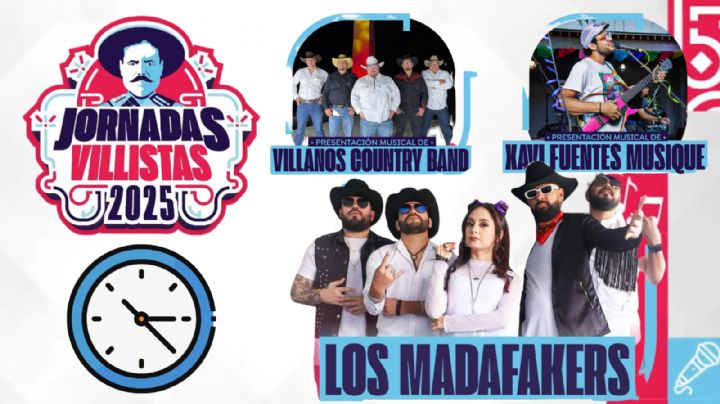 Jornadas Villistas Parral Chihuahua 2025: Programa completo de artistas y actividades de HOY 11 de julio