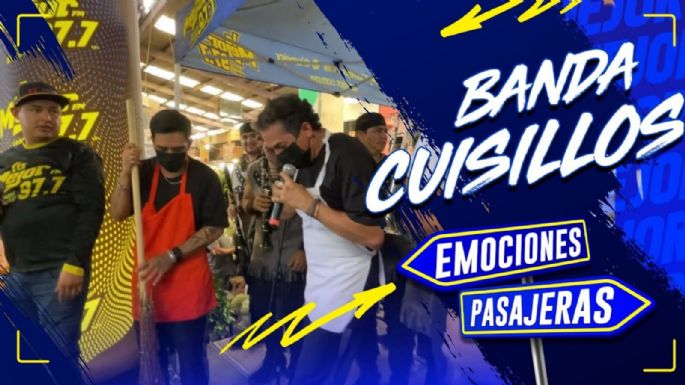 Banda Cuisillos sorprende disfrazados en el Mercado de Jamaica