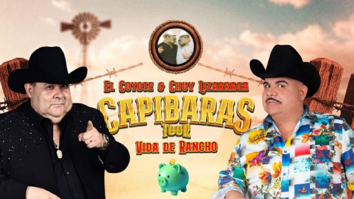 Capibaras Tour 2025: Precios y zonas de los boletos para ver a Chuy Lizárraga y El Coyote
