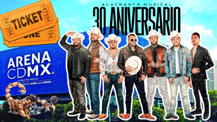 Alacranes Musical en la Arena CDMX 2025: Lista de zonas y precios de los boletos para su concierto de 30 aniversario
