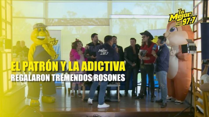 ¡El Patrón y La Adictiva repartieron tremendo “rosones” en El Show de La Mejor!
