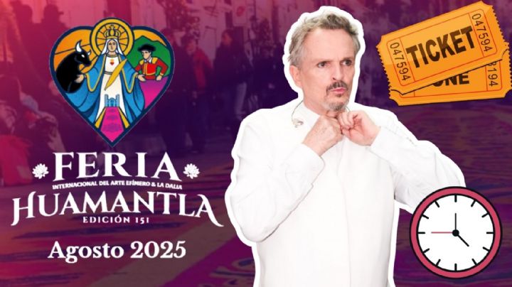 Feria Huamantla 2025: ¿A qué hora empieza el concierto de Miguel Bosé HOY 16 de agosto? Programa completo de actividades