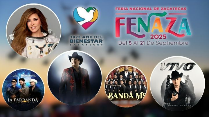 Feria Nacional de Zacatecas 2025: Cartelera de artistas que se presentarán en el Palenque