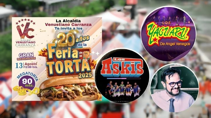 Feria de la Torta CDMX 2025: ¿Cómo ver gratis a Aleks Syntek, Yaguaru y Los Askis?