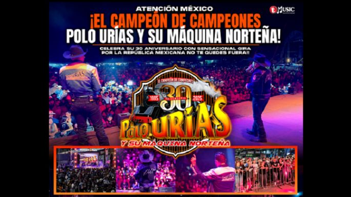 Polo Urías y su Máquina Norteña de gira por México