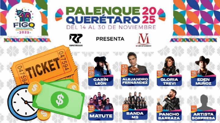 Boletos Palenque Querétaro 2025: Lista completa de zonas y precios por artista; puntos de venta