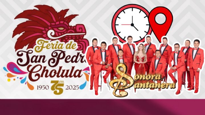 Feria San Pedro Cholula 2025: ¿A qué hora empieza el concierto GRATIS de La Sonora Santanera HOY 6 de septiembre?
