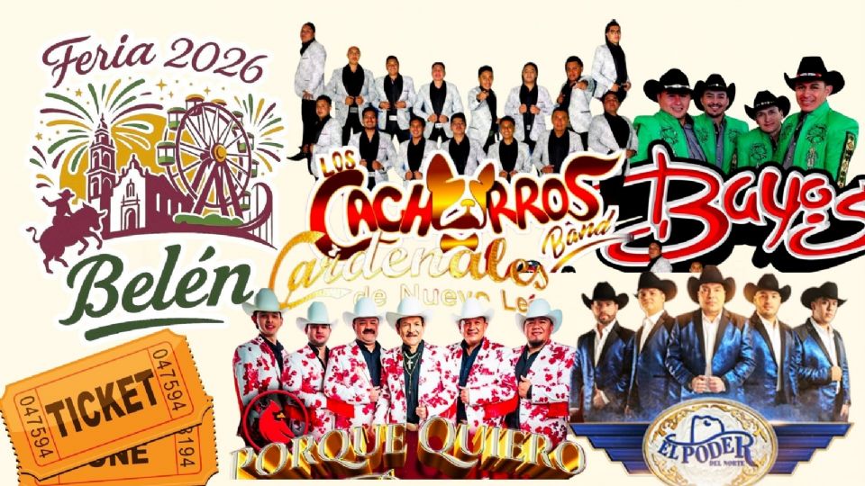 Artistas que se presentarán HOY en la Feria de Belén Otumba 2026.