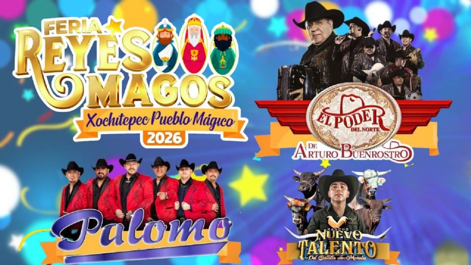 Artistas que se presentarán HOY en la Feria de Reyes Magos Xochitepec 2026