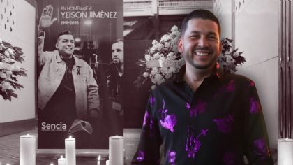 Con lágrima en los ojos, Luis Ángel 'El Flaco' despide a Yeison Jiménez en su funeral | VIDEO