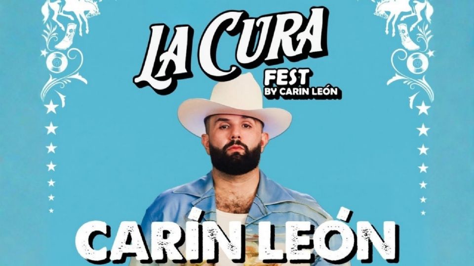 Cartel oficial de artistas que se presentarán en el concierto de Carin León