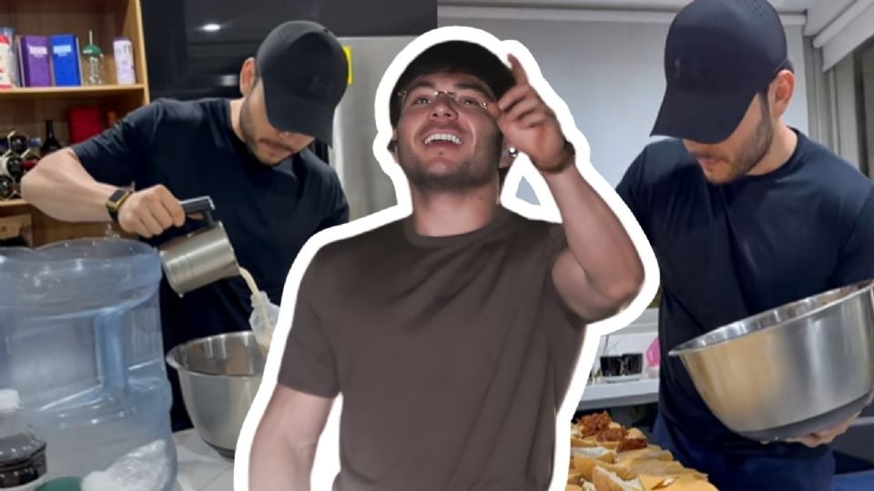 Tito Double P prepara hamburguesas y aguas para regalar en Día de Reyes