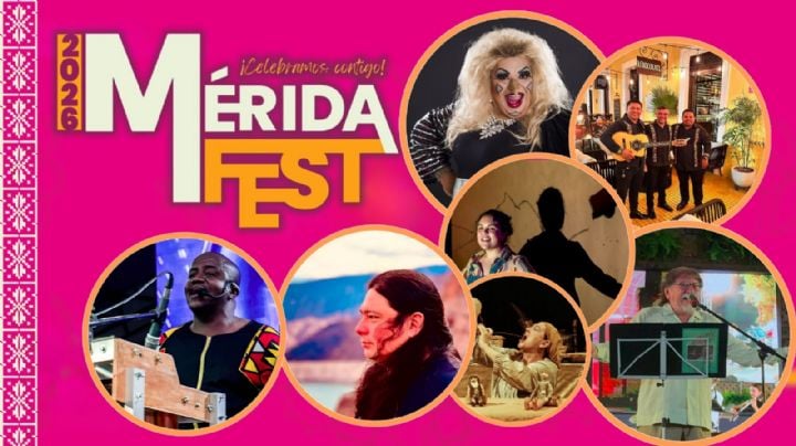 Mérida Fest 2026: Programa completo de artistas y actividades de HOY 9 de enero en Yucatán