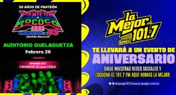 La Mejor 101.7 FM te lleva a un evento de aniversario de Panteón Rococo