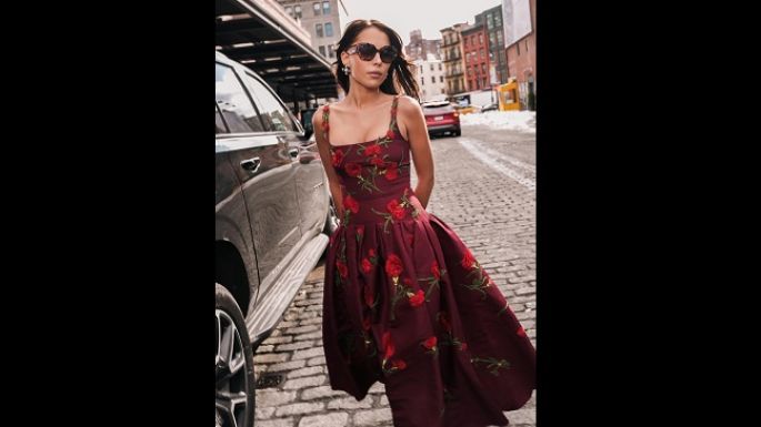 Majo Aguilar representó a México en su debut en la semana de la moda NY