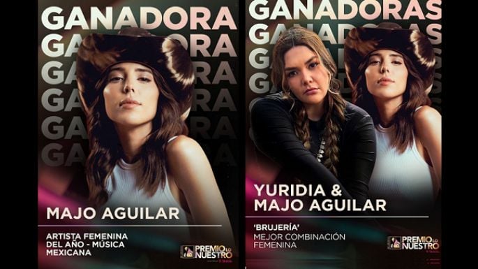 Majo Aguilar se lleva dos galardones de Premio Lo Nuestro