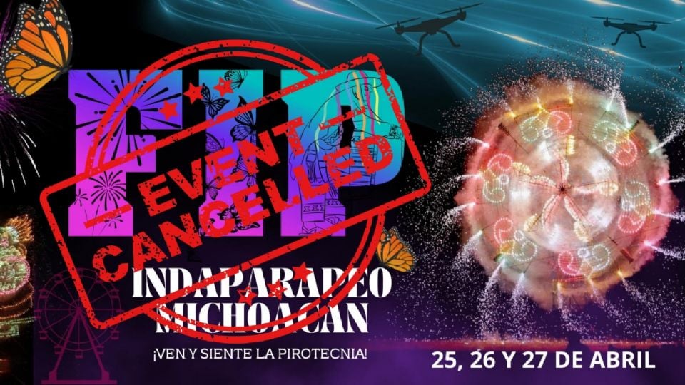 Cancelan la Feria Internacional de Pirotecnia de Indaparapeo 2026 en Michoacán