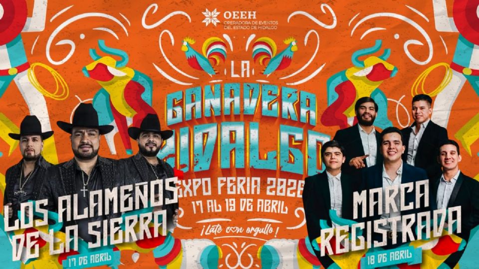 Confirman a los primeros artista que se presentarán en la Feria San Francisco Pachuca 2026