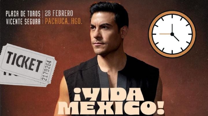 Carlos Rivera en la Plaza de Toros Vicente Segura 2026: ¿A qué hora empieza el concierto HOY 28 de febrero en Hidalgo y cómo llegar?