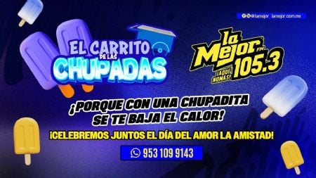 ¡PORQUE CON UNA CHUPADITA SE TE BAJA EL CALOR!