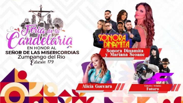 Feria de la Candelaria Zumpango del Río 2026: ¿Qué artistas darán concierto GRATIS HOY 5 de febrero en Guerrero?