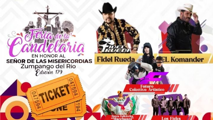 Feria de la Candelaria Zumpango del Río 2026: Cartelera de artistas que darán concierto HOY 6 de febrero en Guerrero; precio de los boletos