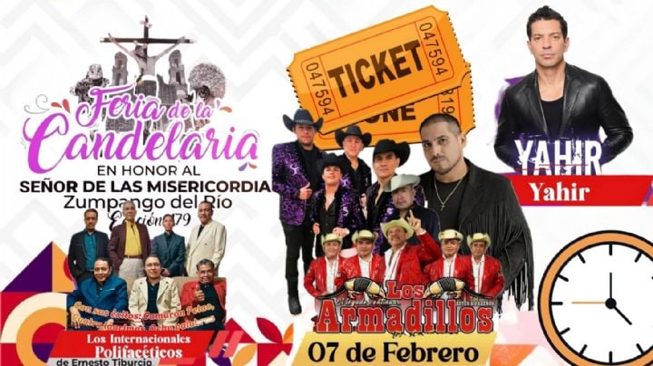 Feria de la Candelaria Zumpango del Río 2026: Cartelera de artistas que darán concierto HOY 7 de febrero en Guerrero; precio de los boletos
