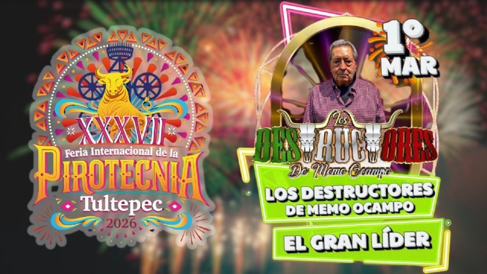 Artistas que se presentarán HOY en la Feria Internacional de la Pirotecnia Tultepec 2026