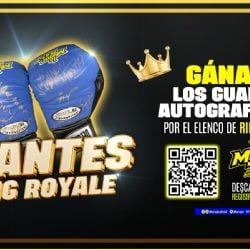 Gánate los guantes auografiados por el elenco de Ring Royale