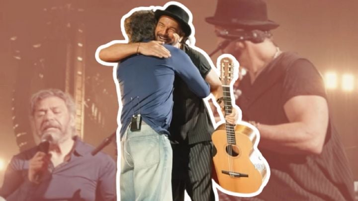 Ricardo Arjona y Ricardo Muñoz, vocalista de Intocable, sorprenden con 'palomazo' durante concierto en Texas | VIDEO