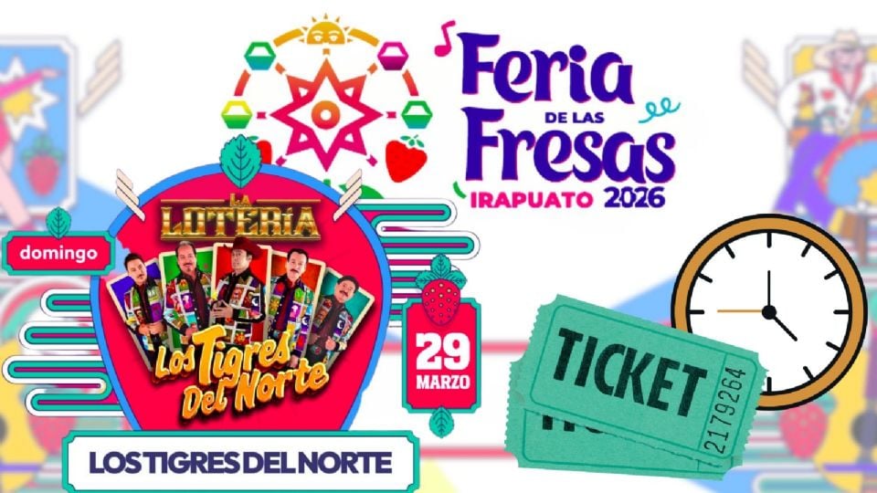 Los Tigres del Norte se presentarán HOY en la Feria de las Fresas Irapuato 2026