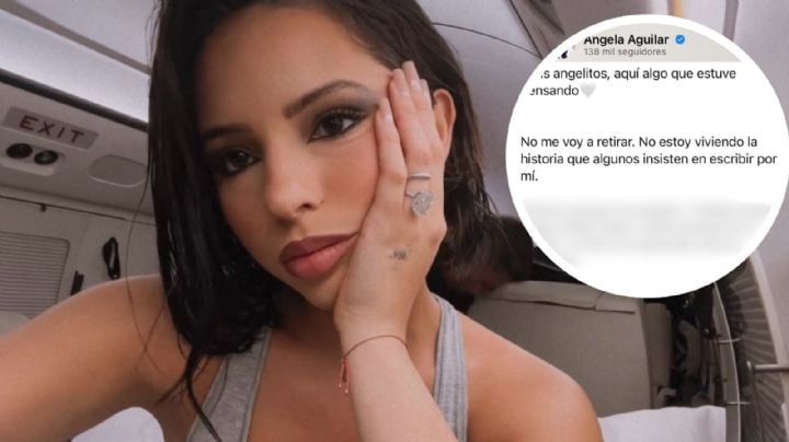 ¡Ángela Aguilar no se retira! La cantante lanza contundente mensaje a sus seguidores: "No estoy viviendo la historia que algunos insisten"