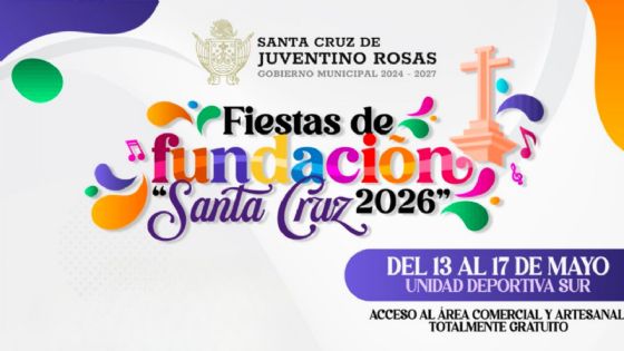 Fiestas de Fundación Santa Cruz 2026: Cartel de artistas que darán concierto en Guanajuato