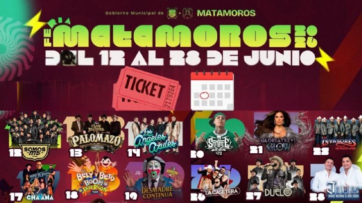Feria Matamoros 2026: Cartelera completa de artistas que darán concierto en Tamaulipas; precio de los boletos
