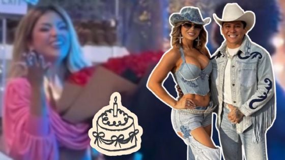 Edwin Luna sorprende a su esposa, Kimberly Flores, con rosas y mariachis en su fiesta de cumpleaños