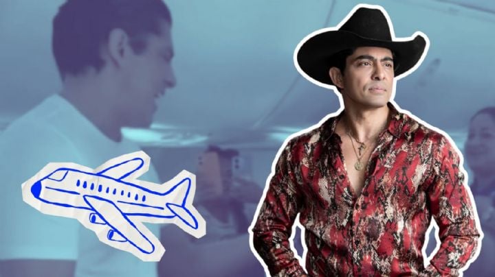 Víctor García sorprende a pasajeros en pleno vuelo y se avienta un ‘palomazo’ | VIDEO