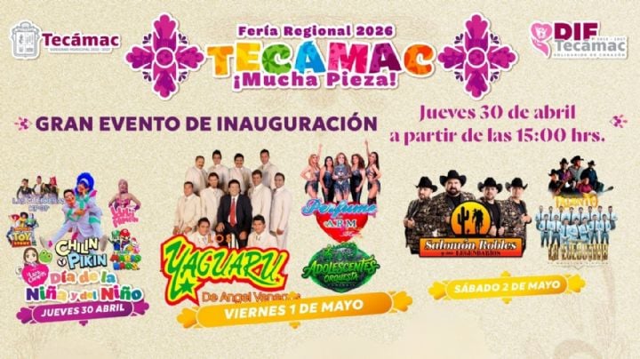 Feria Regional Tecámac 2026: Cartel de artistas que darán concierto GRATIS en el EDOMEX