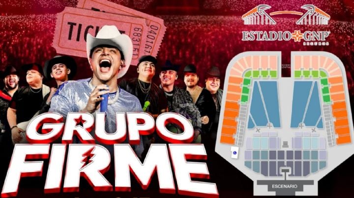 Grupo Firme en el Estadio GNP Seguros 2026: Mapa y precio de los boletos para el concierto en CDMX