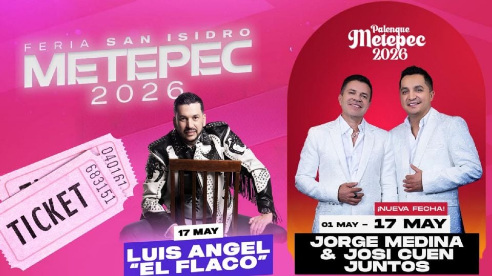 Artistas que se presentarán HOY en la CLAUSURA de la Feria San Isidro Metepec 2026