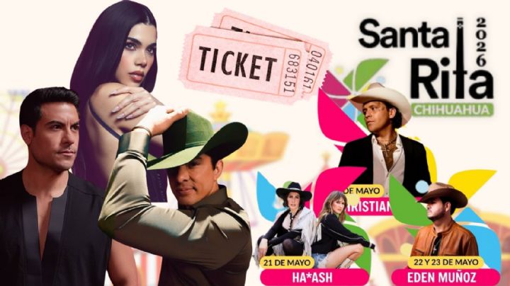 Feria Santa Rita Chihuahua 2026: Cartelera de artistas que darán concierto esta semana, del 18 al 24 de mayo