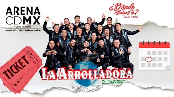 La Arrolladora Banda El Limón anuncia concierto en la Arena CDMX 2026: Fecha y venta de boletos
