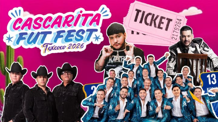 Cascarita Fut Fest Texcoco 2026: Cartelera completa de artistas que se presentarán en el EDOMEX; precio de los boletos